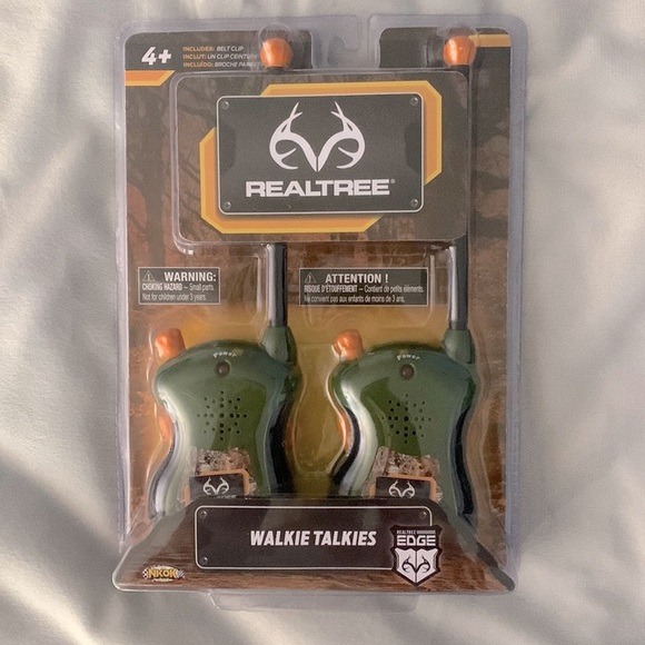 KIDS RealTree Walkie Takies green black camo sticker orange buttons NKOK - Picture 1 of 3